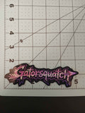 Gatorsquatch Pink Holographic Logo Sticker