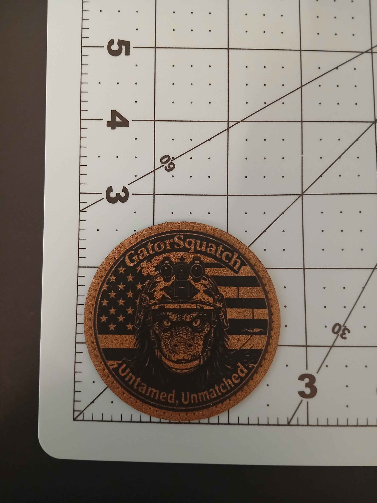 Gatorsquatch Tactical Laser Engraved Iron on Patch