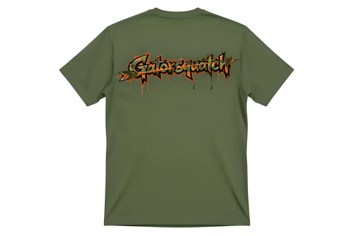 Gatorsquatch Camo Graphic T-Shirt - Stand Out Comfortably