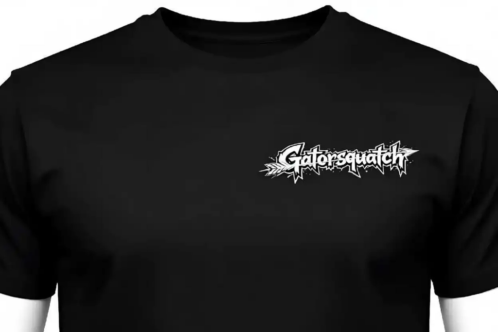 Gatorsquatch Specialty cross w graphic on front.
