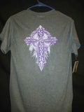 Gatorsquatch Purple Cross T Shirt (Tagless)