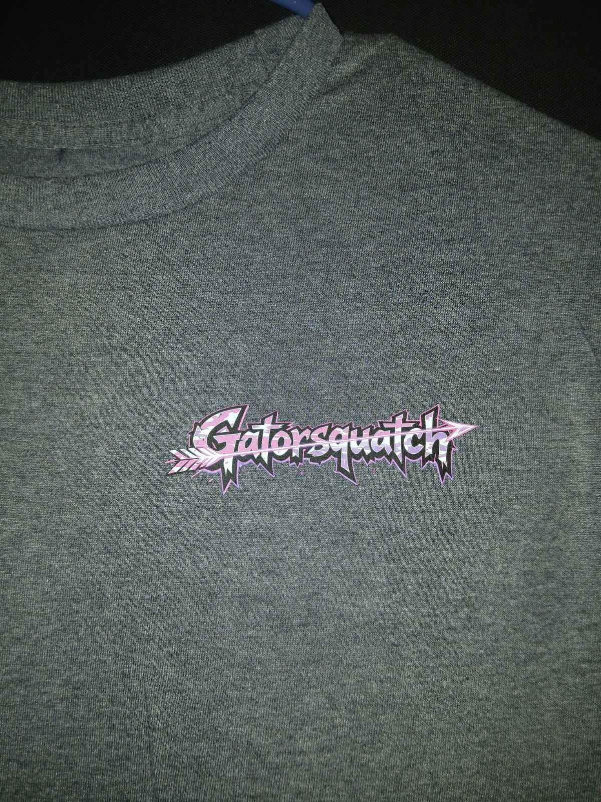 Gatorsquatch Purple Cross T Shirt (Tagless)